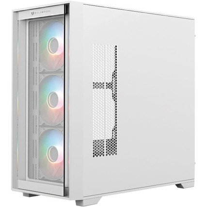 Gabinete Balam Rush, Midi- Tower, Carbono Twin 8000B, USB, ARGB, Blanco