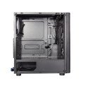 Gabinete Xzeal XZ110-1, ATX, Micro ATX, Mini  ITX, RGB, Cristal Negro,(XZCGB12B)