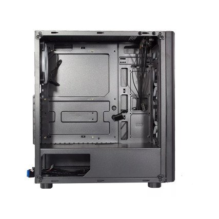 Gabinete Xzeal XZ110-1, ATX, Micro ATX, Mini  ITX, RGB, Cristal Negro,(XZCGB12B)