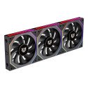 Kit 3 Ventiladores Balam Rush 120mm, Eolox Link EXL95 ARGB, Negro