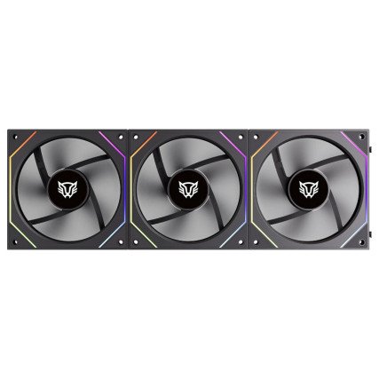 Kit 3 Ventiladores Balam Rush 120mm, Eolox Link EXL95 ARGB, Negro