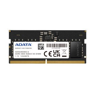 Memoria RAM DDR5, Adata, 4800Hz, 8GB, SODIMM, CL40