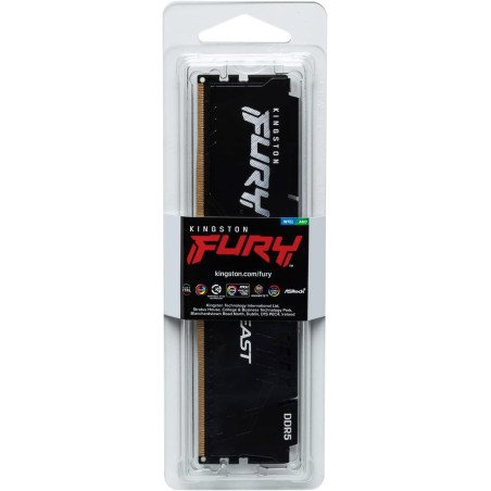Memoria RAM Kingston Fury Beast Black, DDR5, 16GB, 5200MHZ, DIMM