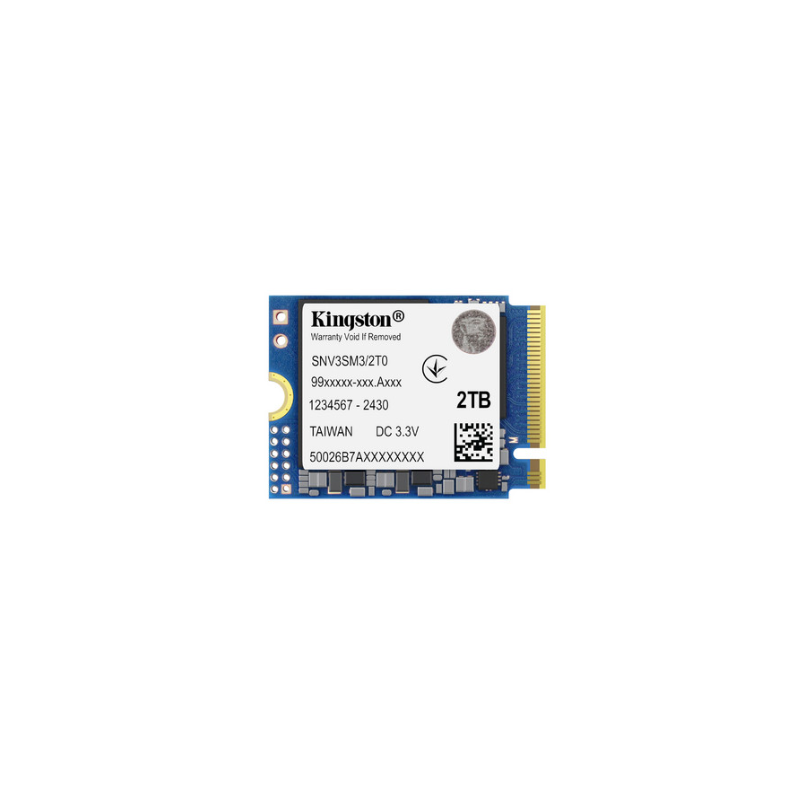 SSD Kingston NV3 2TB NVMe PCIe 4.0 M.2 2230 – 6000MB/s Gen4 para Laptop y Dispositivos Compactos (SNV3SM3/2T0)