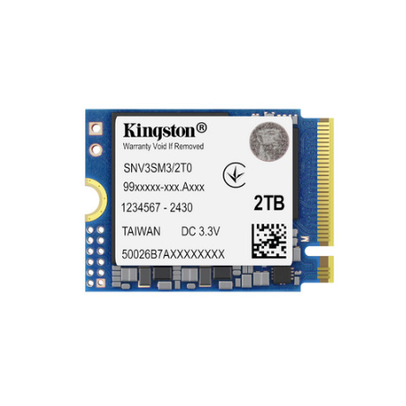 SSD Kingston NV3 2TB NVMe PCIe 4.0 M.2 2230 – 6000MB/s Gen4 para Laptop y Dispositivos Compactos (SNV3SM3/2T0)