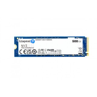 SSD Kingston NV3 500GB NVMe PCIe 4.0 M.2 2280 – 3500MB/s Gen4 para PC y Laptop (SNV3S/500G)