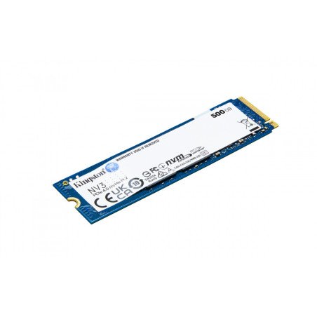 SSD Kingston NV3 500GB NVMe PCIe 4.0 M.2 2280 – 3500MB/s Gen4 para PC y Laptop (SNV3S/500G)