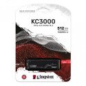 SSD Kingston KC3000 512GB NVMe PCIe 4.0 M.2 2280 hasta 7000MB/s alto rendimiento