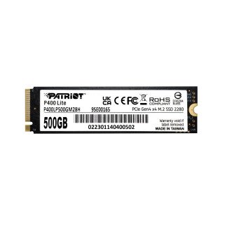 SSD Patriot P400 Lite 500GB NVMe PCIe 4.0 M.2 2280 compacto y eficiente