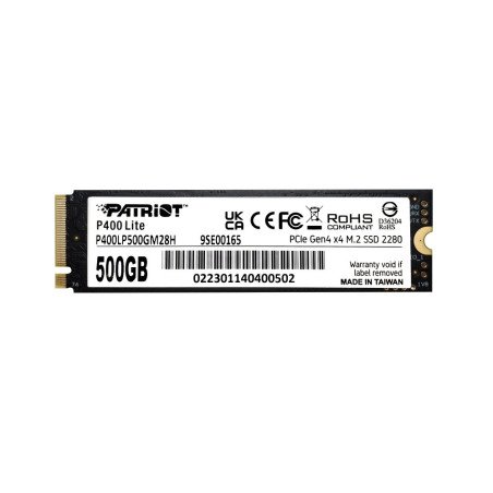SSD Patriot P400 Lite 500GB NVMe PCIe 4.0 M.2 2280 compacto y eficiente
