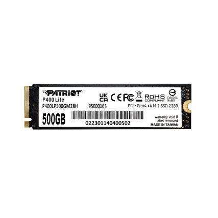 SSD Patriot P400 Lite 500GB NVMe PCIe 4.0 M.2 2280 compacto y eficiente