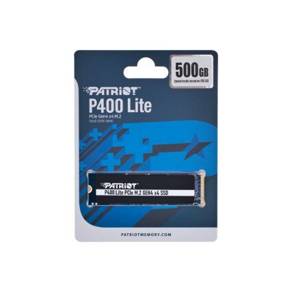 SSD Patriot P400 Lite 500GB NVMe PCIe 4.0 M.2 2280 compacto y eficiente