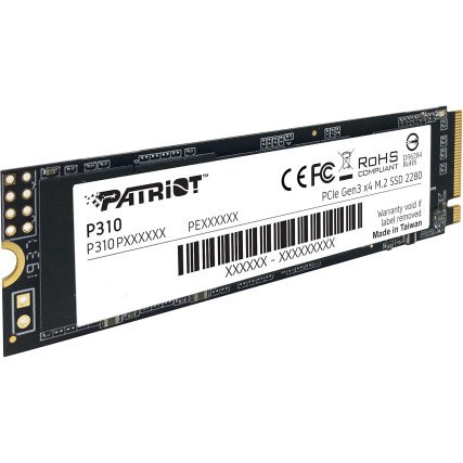 SSD Patriot P310 480GB NVMe PCIe 3.0 M.2 2280 rápido y confiable para actualización