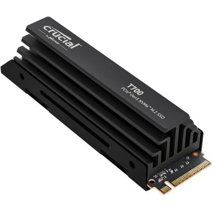 SSD Crucial T700 4TB NVMe PCIe 5.0 M.2 2280 con disipador hasta 12400MB/s ultra rendimiento