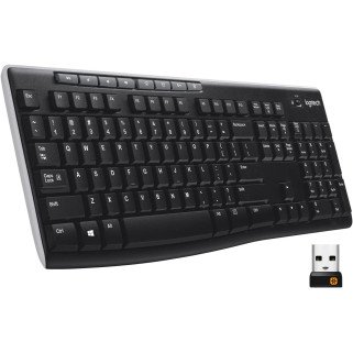 Teclado Inalámbrico Logitech K270 USB Unifying Plug & Play Negro