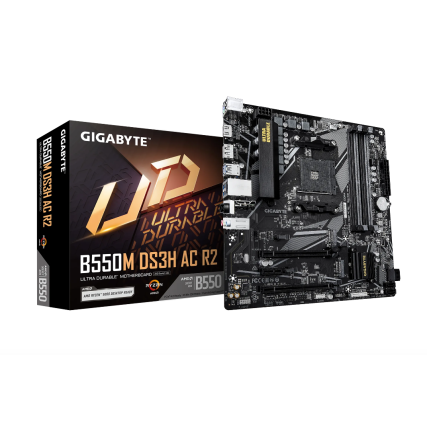 Tarjeta Madre Gigabyte B550M DS3H AC R2 Micro-ATX Socket AM4 DDR4 128GB