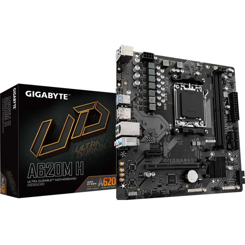 Tarjeta Madre Gigabyte A620M H Micro-ATX Socket AM4 DDR4 AMD
