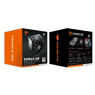Disipador de CPU Cougar Forza 85 con ventilador de 120mm, 2000RPM, alto rendimiento para gaming y trabajo