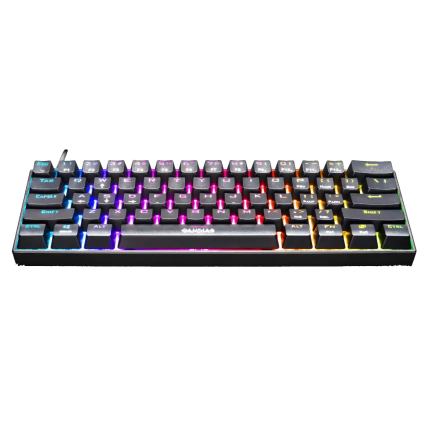 Teclado Gamer Gamdias Hermes E3 RGB mecánico en color negro, ideal para gaming competitivo