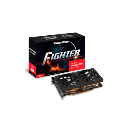 Tarjeta de Video PowerColor AMD Radeon RX 7600 Fighter 8GB GDDR6 PCIe 4.0