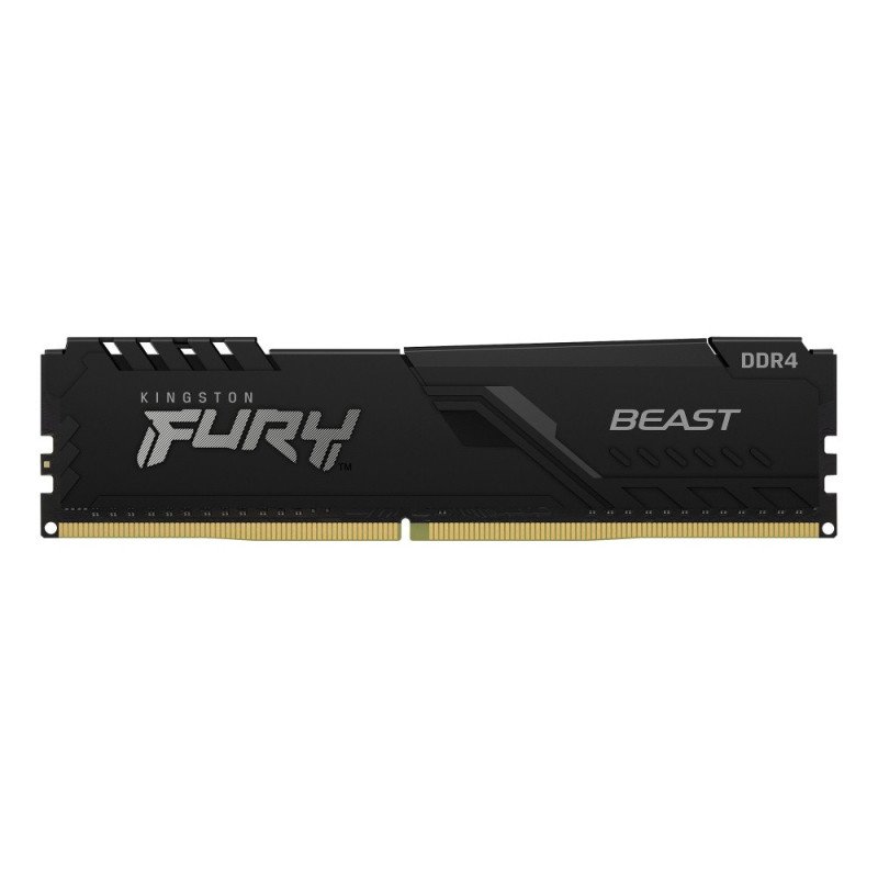 Memoria RAM Kingston Fury Beast DDR4 8GB 3200MHz CL16 color negro para gaming y productividad Memoria RAM Kingston Fury Beast DDR4 8GB 3200MHz CL16 color negro para gaming y productividad