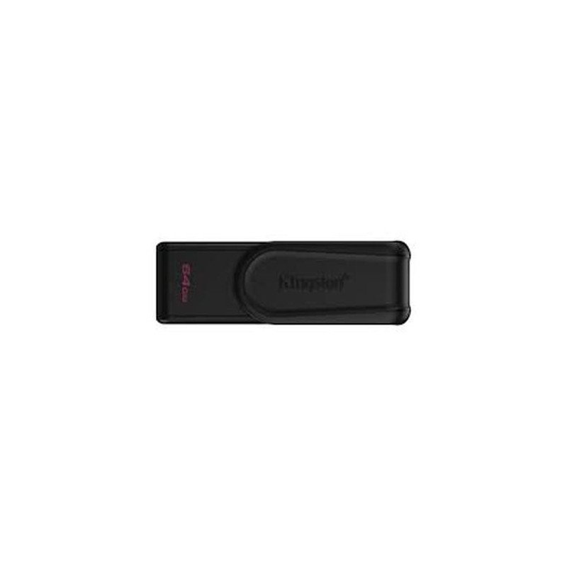 Memoria USB Kingston 64GB USB 3.2 color negro, almacenamiento rápido y portátil