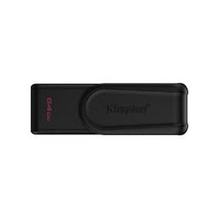 Memoria USB Kingston 64GB USB 3.2 color negro, almacenamiento rápido y portátil