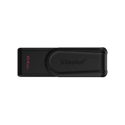 Memoria USB Kingston 64GB USB 3.2 color negro, almacenamiento rápido y portátil