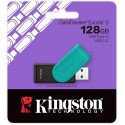 Memoria USB Kingston 128GB USB 3.2 color negro y turquesa, rápida y portátil Memoria USB Kingston 128GB USB 3.2 color negro y turquesa, rápida y portátil