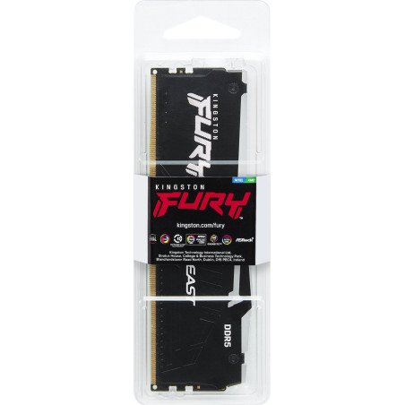 Memoria RAM Kingston Fury Beast DDR5 16GB 6000MHz RGB para gaming y alto rendimiento