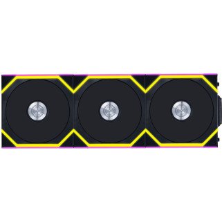 Kit 3 ventiladores Lian Li Uni Fan SL 120mm ARGB inalámbricos color negro 2000RPM