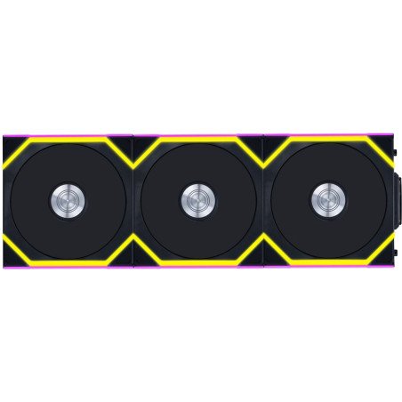 Kit 3 ventiladores Lian Li Uni Fan SL 120mm ARGB inalámbricos color negro 2000RPM