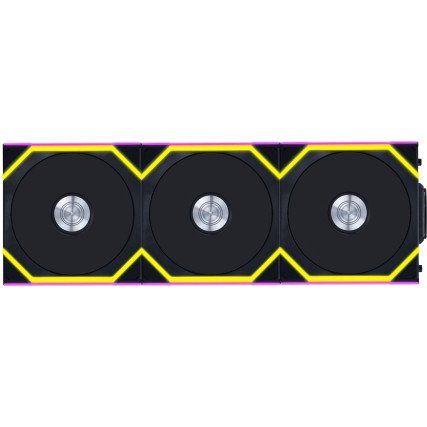 Kit 3 ventiladores Lian Li Uni Fan SL 120mm ARGB inalámbricos color negro 2000RPM