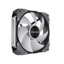 Kit 3 ventiladores Cougar Apolar 120mm ARGB color negro para enfriamiento y estética gaming