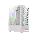 Gabinete Cougar Airface blanco RGB con cristal templado EATX para alto flujo de aire y builds premium