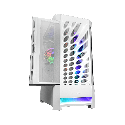 Gabinete Cougar Airface blanco RGB con cristal templado EATX para alto flujo de aire y builds premium