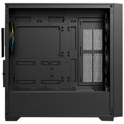 Gabinete Balam Rush Carbono Twin Mate 8000B negro con cristal templado y diseño gaming