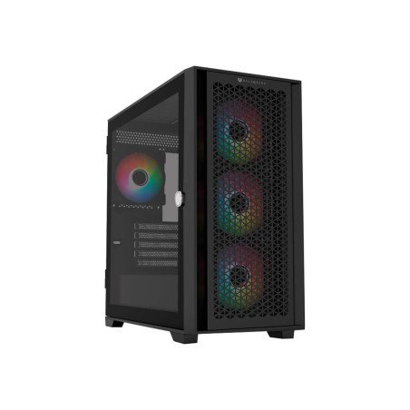 Gabinete Balam Rush Carbono Twin Mate 8000B negro con cristal templado y diseño gaming