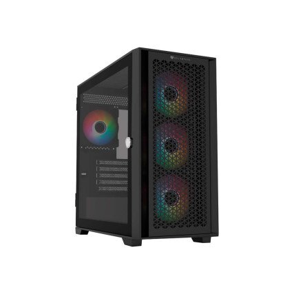 Gabinete Balam Rush Carbono Twin Mate 8000B negro con cristal templado y diseño gaming