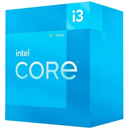 Procesador Intel Core i3 12100, LGA 1700, 12VA, 4 Cores, 12MB Cache, Incluye Disipador