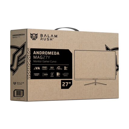 Monitor Gamer Balam Rush, Andromeda MAG27Y, Curvo, 27", VA, Full HD, 180HZ, 1ms, Negro
