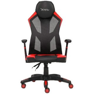 Silla Gamer Xzeal XZSXZ30R Malla y Vinil Reclinable 150° Negro Rojo