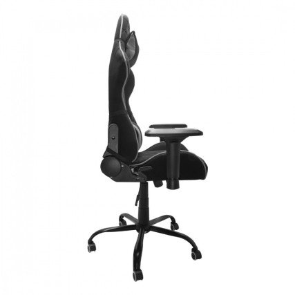 Silla Gamer Xzeal XZSXZ25B Reclinable 180° Tela Negra Gris con Brazos 4D