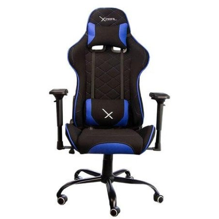 Silla Gamer Xzeal XZSXZ25A Reclinable 180° Tela Negra Azul con Brazos 4D