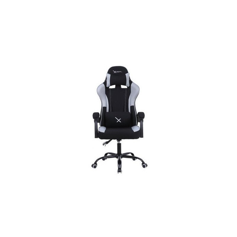 Silla Gamer Xzeal XZSXZ20B Tela Reclinable 140° RGB Negro Gris