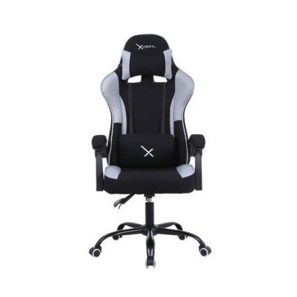 Silla Gamer Xzeal XZSXZ20B Tela Reclinable 140° RGB Negro Gris