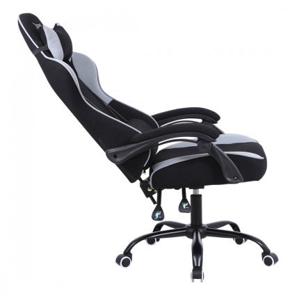 Silla Gamer Xzeal XZSXZ20B Tela Reclinable 140° RGB Negro Gris