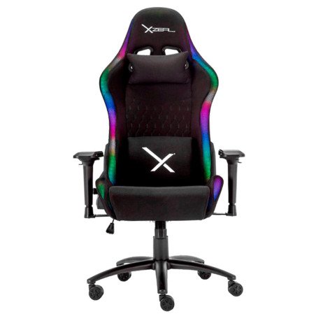 Silla Gamer Xzeal XZSXZ15B Reclinable 180° RGB Tela Negra con Brazos 4D