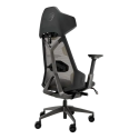 SILLA GAMING ASUS (SL400 ROG DESTRIER/BK/WW/) SOPORTE DE BRAZO, DISEÑO EXOESQUELETICO, NEGRA