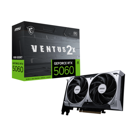 Tarjeta de Video MSI GeForce RTX 5060 Ventus 2X OC 8GB GDDR7